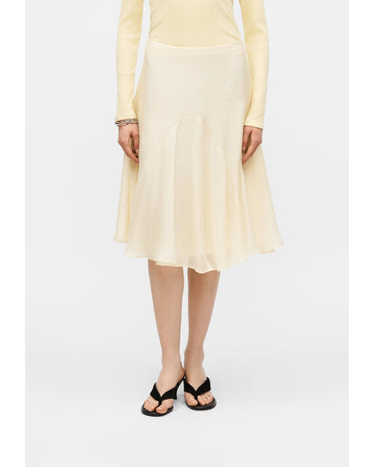 Butter Yellow Crinkle Skirt