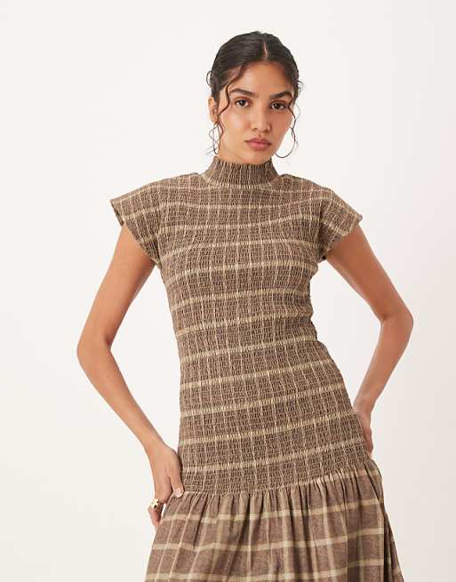 Plaid Maxi Dress