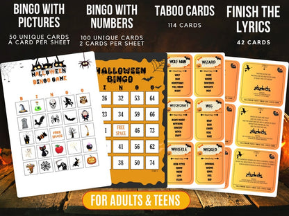 HALLOWEEN MEGA GAMES BUNDLE (PRINTABLE)