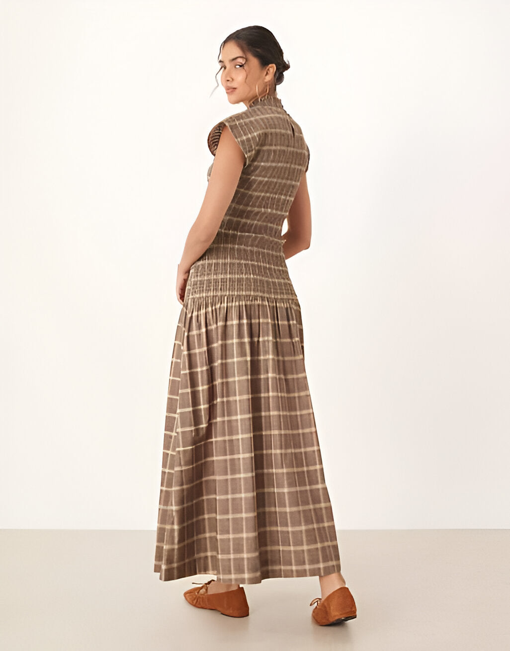 Plaid Maxi Dress