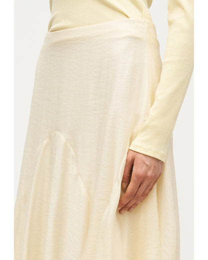 Butter Yellow Crinkle Skirt