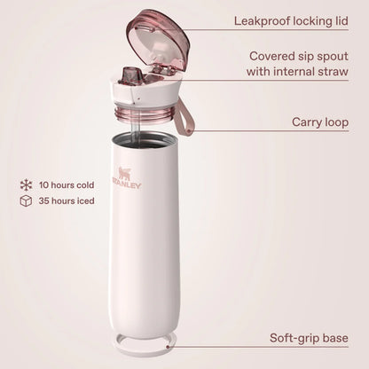 Rose Quartz 20 Oz Bottle
