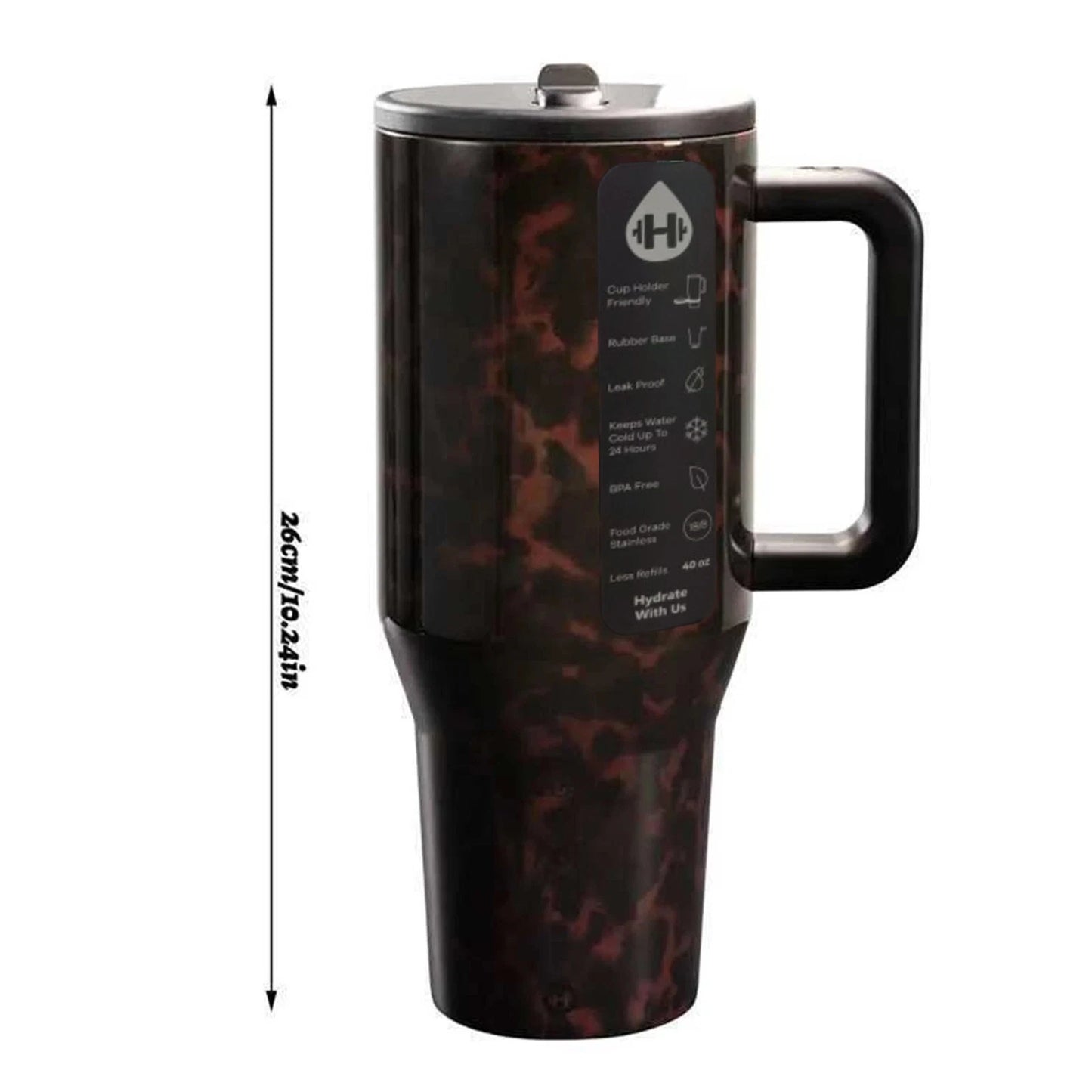Tortoise 40 Oz Tumbler